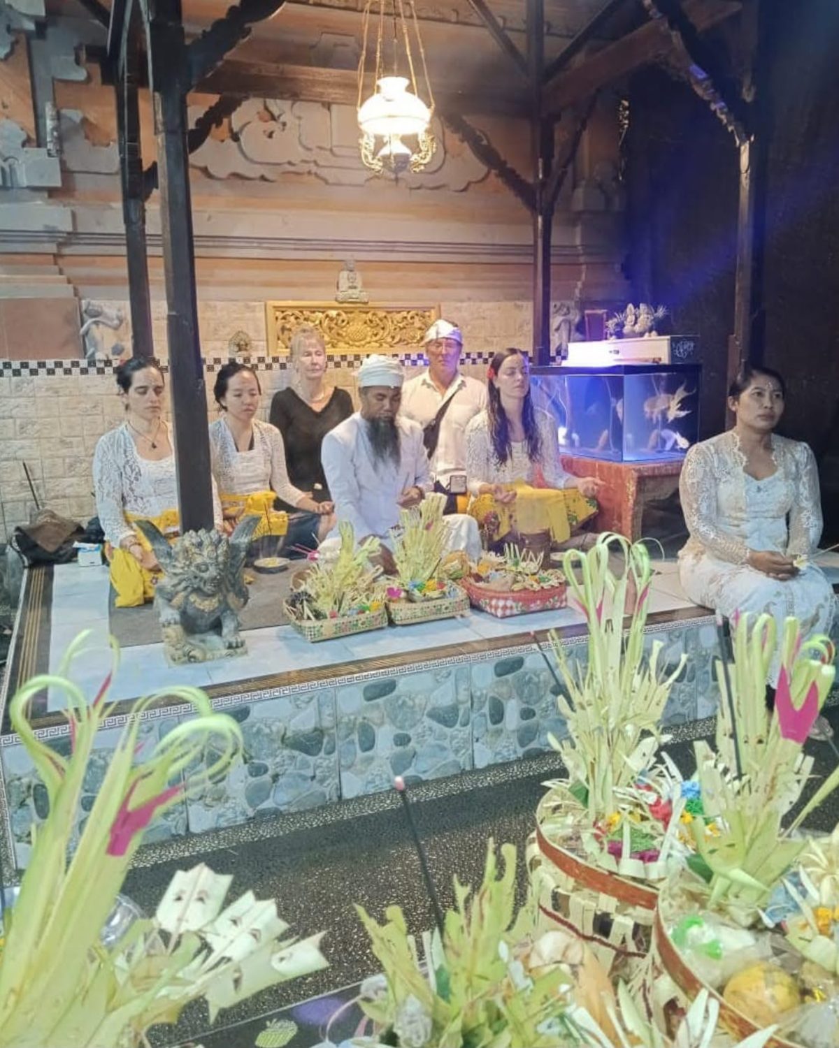 Ceremony at the temple
