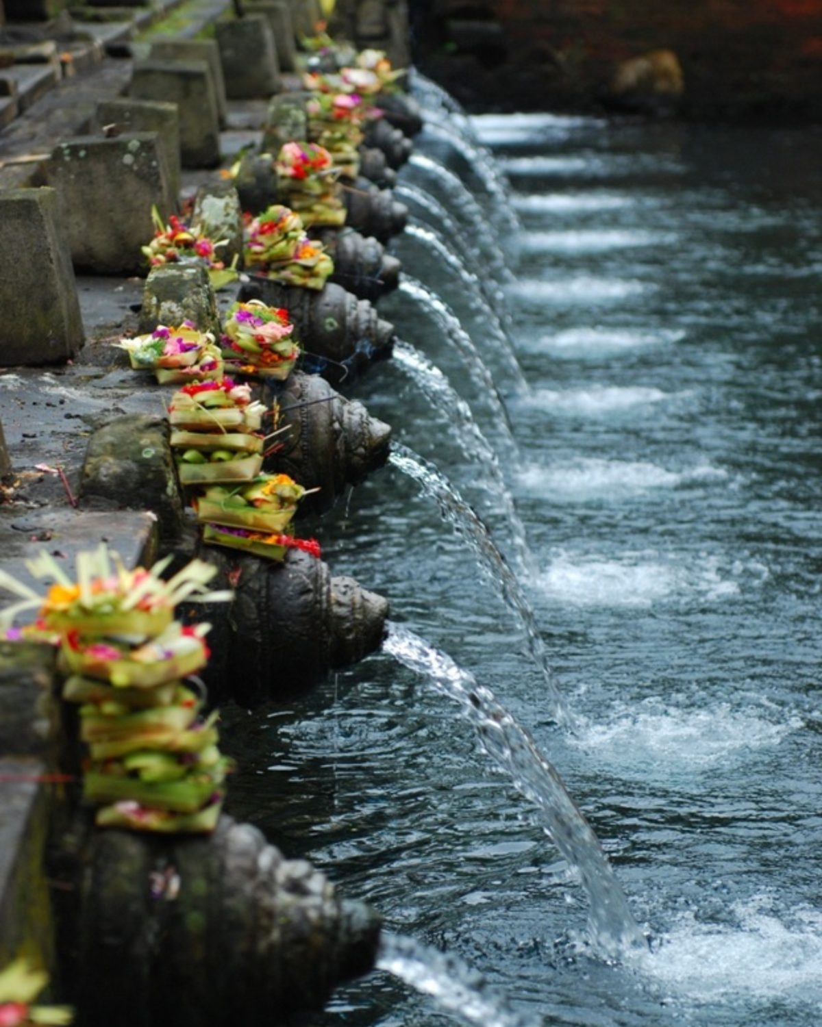 Melukat water purification ceremony